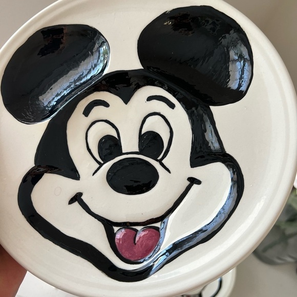 Vintage Mickey Mouse 3D Ceramic Dinner Plate & Mug 1970's Walt Disney. - Picture 3 of 10